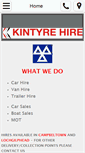 Mobile Screenshot of kintyrehire.com