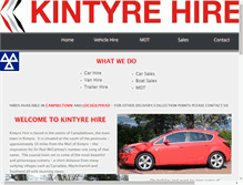 Tablet Screenshot of kintyrehire.com